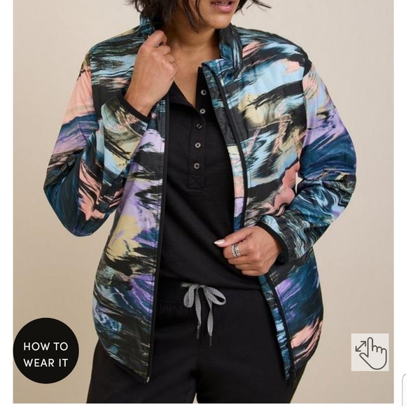 Sz 4 Torrid Happy Camper Active Zip Jacket - Picture 2 of 13